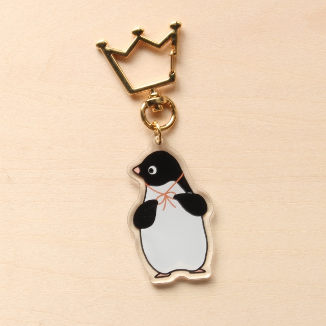 おでかけアデリーペンギンのアクリルストラップ